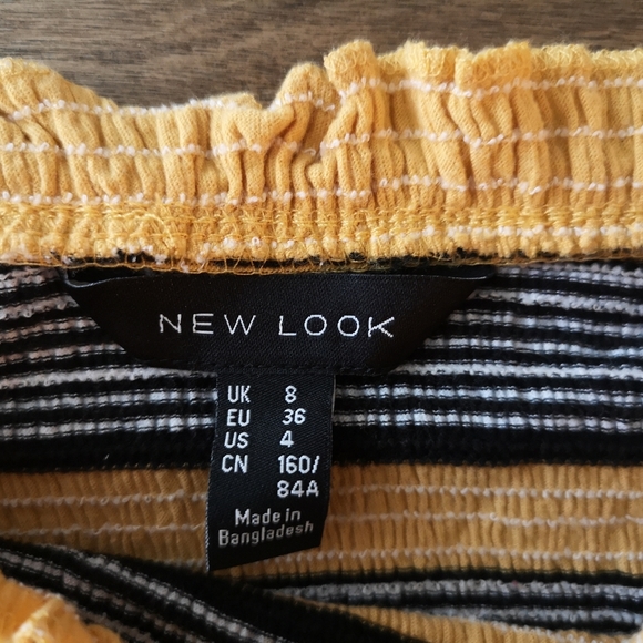 Cute stripy yellow and black crop - Picture 2 of 4